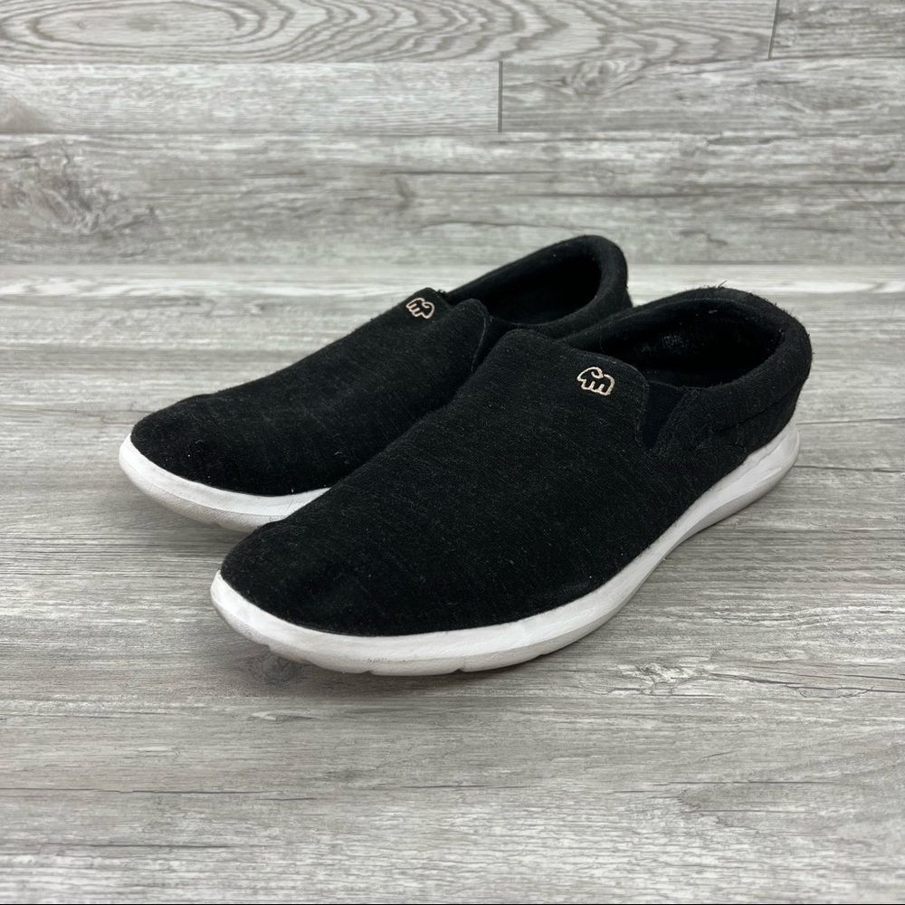 Merinos Dark Gray Casual Wool Knit Slip On Lightweight Shoes Size 9